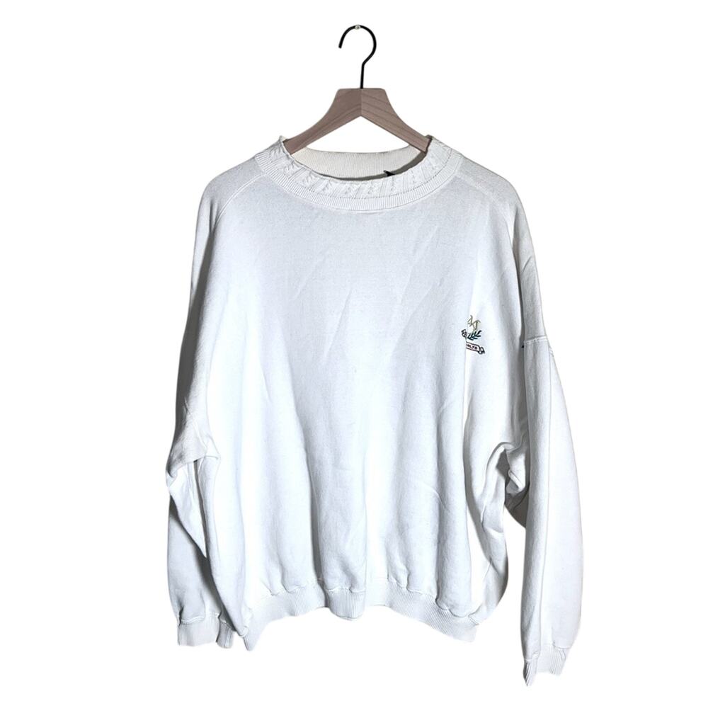 VNTG MEMBERS ONLY 80s embroidered crewneck sweater XXLT